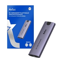 Netac M.2 NVMe/SATA External Enclosure USB3.1 Aluminum 10Gbps USB C to C USB C to A