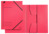 Eckspannermappe, A4, Füllhöhe 350 Blatt, Pendarec-Karton, rot