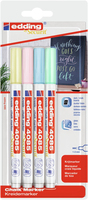 Edding 4085 Kreidemarker 4er Set pastell, Rundspitze 1-2 mm
