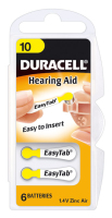 Duracell Hearing Aid DA10 Egyszer használatos elem
