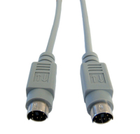 Cables Direct EX-101 PS/2 cable 3 m 6-p Mini-DIN Grey