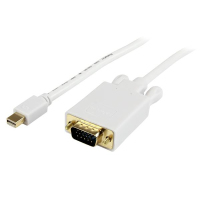 StarTech.com 6 ft Mini DisplayPort to VGA Adapter Converter Cable – mDP to VGA 1920x1200 - White