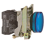 Schneider Electric XB4BVM6 alarmowy sygnalizator świetlny 230-240 V Niebieski