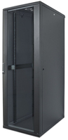 Intellinet Network Cabinet, Free Standing (Standard), 42U, Usable Depth 123 to 573mm/Width 703mm, Black, Flatpack, Max 1500kg, Server Rack, IP20 rated, 19", Steel, Multi-Point D...