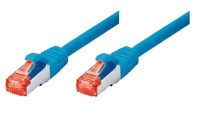 Tecline 0.5m Cat6 RJ-45 Netzwerkkabel Blau 0,5 m S/FTP (S-STP)