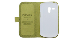 nevox 1100 Handy-Schutzhülle Folio Grün, Weiß
