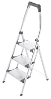Hailo LivingStep Plus Scaletta con gradini Alluminio, Nero