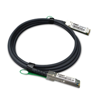 PLANET CB-DAQSFP-2M InfiniBand/fibre optic cable QSFP+ Nero, Grigio