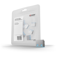 Lindy 40462 poortblokker USB Type-A Blauw Acrylonitrielbutadieenstyreen (ABS) 10 stuk(s)