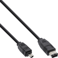 InLine 34642 firewire-kabel 1,8 m Zwart