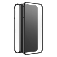 Hama 360° Glass telefontok 15,5 cm (6.1") Borító Fekete, Átlátszó