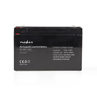 Nedis BALA100006V UPS-accu Sealed Lead Acid (VRLA) 6 V 10000 Ah