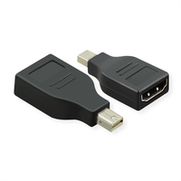 Value 12.99.3159 tussenstuk voor kabels Mini DisplayPort HDMI Zwart