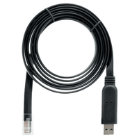 QNAP CAB-CONSOLE-URJ45-1M8 câble USB 1,8 m RJ-45 USB A Noir