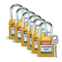 Brady 051346 padlock Conventional padlock 6 pc(s)