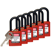 Brady 813594 padlock Conventional padlock 6 pc(s)