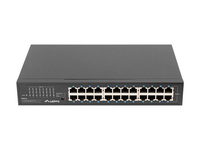 Lanberg RSGE-24 łącza sieciowe Nie zarządzany Gigabit Ethernet (10/100/1000) 1U Czarny