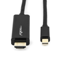 Rocstor Y10C196-B2 video cable adapter 2 m Mini DisplayPort HDMI Black