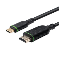 Microconnect MC-USBCHDMI2 câble vidéo et adaptateur 2 m USB Type-C HDMI Noir