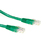 ACT Groene 1 meter U/UTP CAT6A patchkabels met RJ45 connectoren