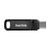 SanDisk Ultra Dual Drive unidad flash USB 128 GB USB Type-A / USB Type-C 3.2 Gen 1 (3.1 Gen 1) Negro, Plata