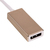 Akyga AK-AD-56 cable gender changer USB Typ C DisplayPort Gold, White