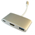 LC-Power LC-HUB-C-MULTI-4 notebook dock & poortreplicator USB 3.2 Gen 1 (3.1 Gen 1) Type-C Zilver, Wit