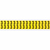Brady 3420-3 self-adhesive label Rectangle Removable Black, Yellow 32 pc(s)
