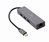 Gembird A-CMU3-LAN-01 notebook dock & poortreplicator USB 3.2 Gen 1 (3.1 Gen 1) Type-C Grijs