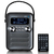 Lenco PDR-051BKSI rádió Hordozható Analóg és digitális Fekete