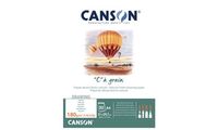 CANSON Bloc papier dessin "C" à grain, A3, 180 g/m2 (5297865)