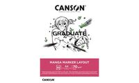 CANSON Bloc de dessin GRADUATE Manga Marker Layout, A4 (5299259)
