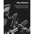 Rock Universal Fahrradhalterung/Motorrad, ABS + Aluminium, 48 - 94 mm