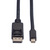 ROLINE GREEN DisplayPort Kabel, DP ST - Mini DP ST, TPE, schwarz, 5 m