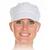 Hygienischer Kopfschutz, Schildmütze, aus Polycotton, waschbar, Größe Uni, Farbe Weiß, 50 Stück