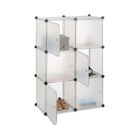 Regalsystem in Transparent - (B)70 x (H)105 x (T)35 cm 10024515_50