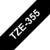 BROTHER szalag TZe-355, Fekete alapon Fehér, Laminált, 24mm 0.94", 8 méter