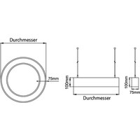 LED-Pendel-Profilleuchte TW 13632188