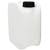 5 Litre Stackable Plastic Jerry Can - White - x24 Pack