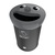 Novelty Smiley Face Recycling Bin - 62 Litre - Black Lid with General Waste Label