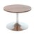 Arista Walnut 800mm Low Bistro Table with Trumpet Base KF838814