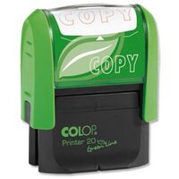 Colop Green Line P20 Self Inking Word Stamp COPY 35x12mm Red Ink