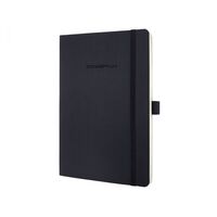 Sigel CONCEPTUM A5 Casebound Soft Cover Notebook Ruled 194 Pages Black