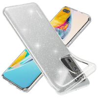 NALIA Glitter Cover compatible with Huawei P40 Pro Case, Protective Sparkly Diamond See Through Silicone Gel Bumper, Slim Bling Shockproof Rugged Mobile Protector Rubber Soft Sk...