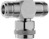 Koaxial-Adapter, 50 Ω, N-Stecker auf 2 x N-Buchse, T-Form, 100024152