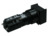 Druckschalter, 2-polig, schwarz, beleuchtet, 4 A/230 V, Einbau-Ø 16.2 mm, IP65,