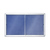 VITRINA CONPUERTAS CORREDERAS (Interior tapizado azul). Medida. 138x99cm (18xA4)