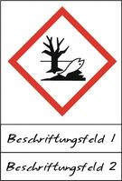Gefahrenpiktogramm - Rot/Schwarz, 90 x 61 mm, Folie, Mit Schutzlaminat, Weiß