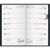 Taschenkalender 758 8,7x15,3cm 1 Woche/Seite Kunstleder bordeaux 2025