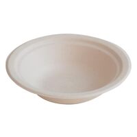 Nisbets Eco Fibre Round Bowls - Natural Wheat - Microwave Safe 400mm - 1000 Pack